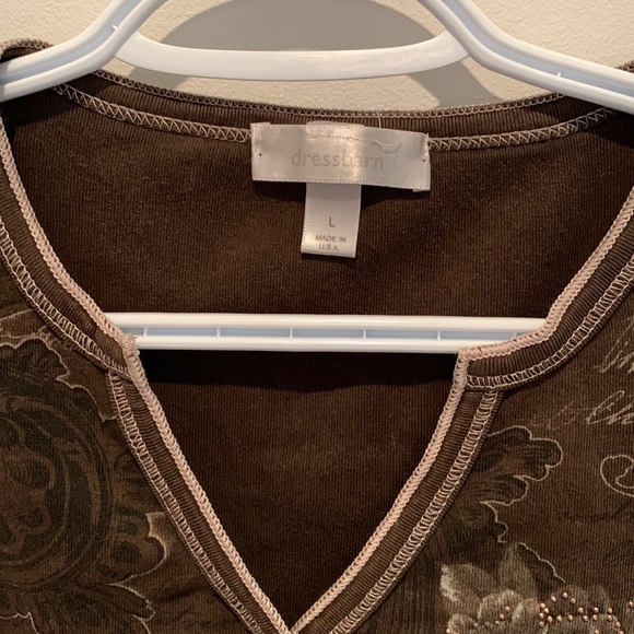 Dress Barn size large gothic 90s Y2K top - Picture 2 of 4